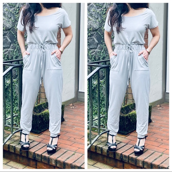 Fabulous on/off the shoulder drawstring jumpsuit - Picture 5 of 9